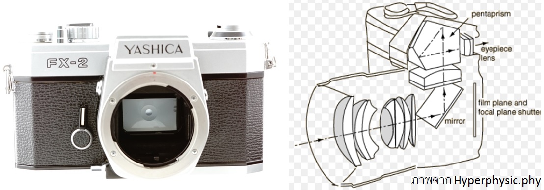 กลไกการทำงานของกล้อง Single Reflect Lens (SLR) Yashica Fx-2