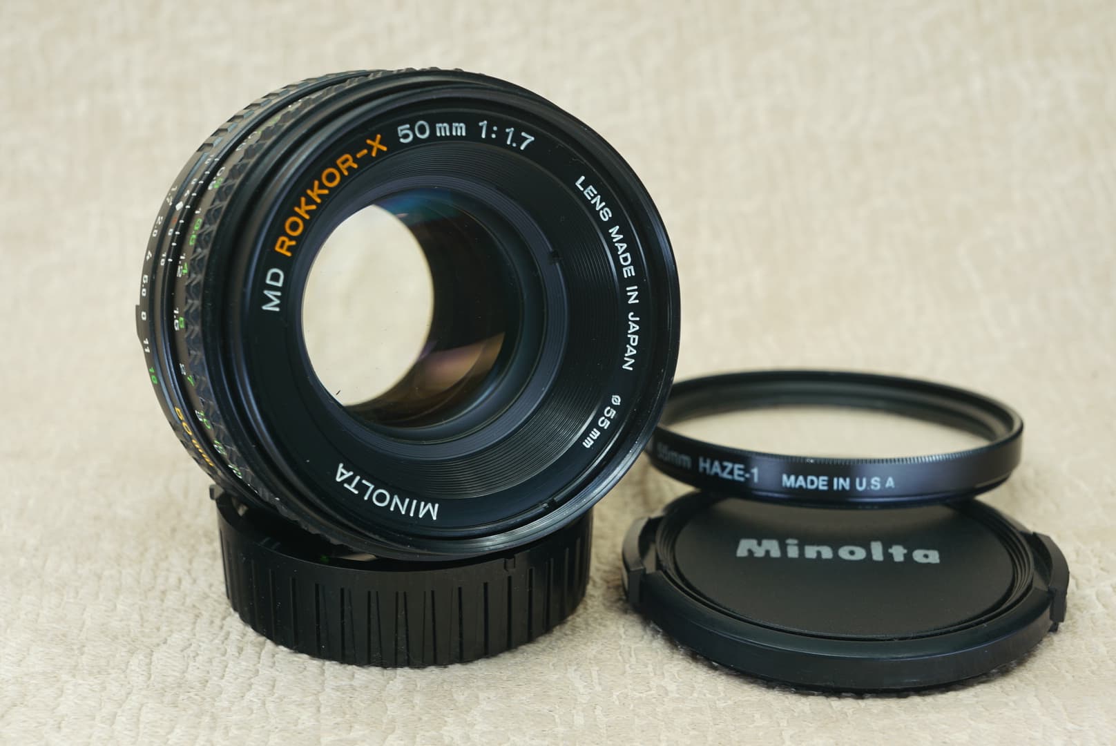 มินอลต้า Minolta 50mm f1.7 เลนส์มือหมุนวินเทจ เมาท์ Minolta MD